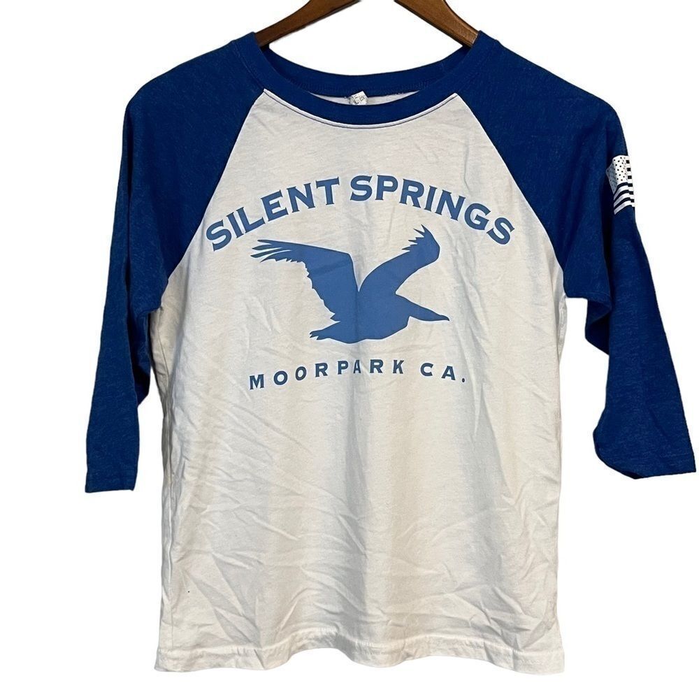 Next Level Apparel Silent Springs Moorepark California Blue Raglan T-Shirt